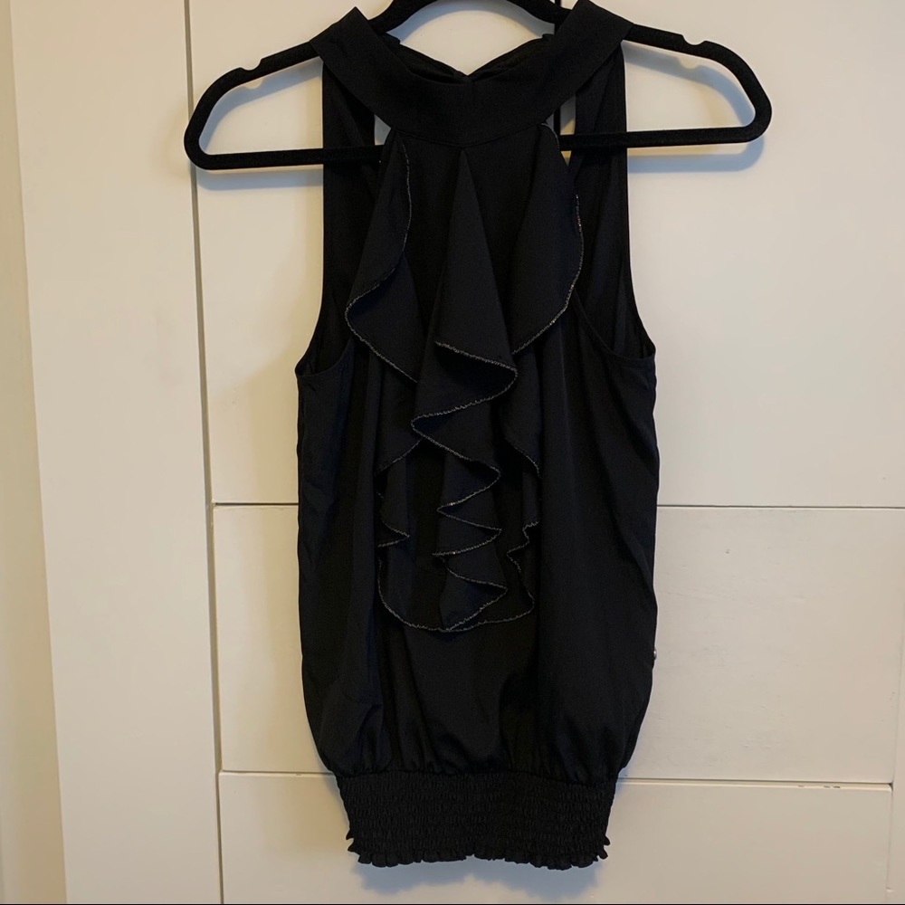 Guess Ruffled Halter Top